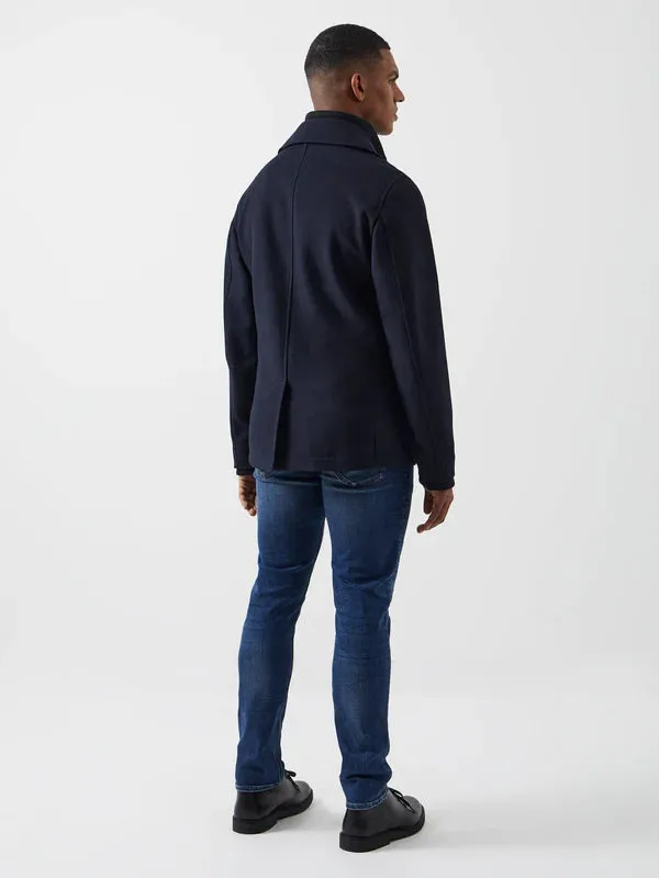 French Connection Double Breasted Layered Pea Coat