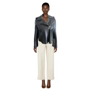 GIVENCHY Black Leather Jacket | Size 38 FR