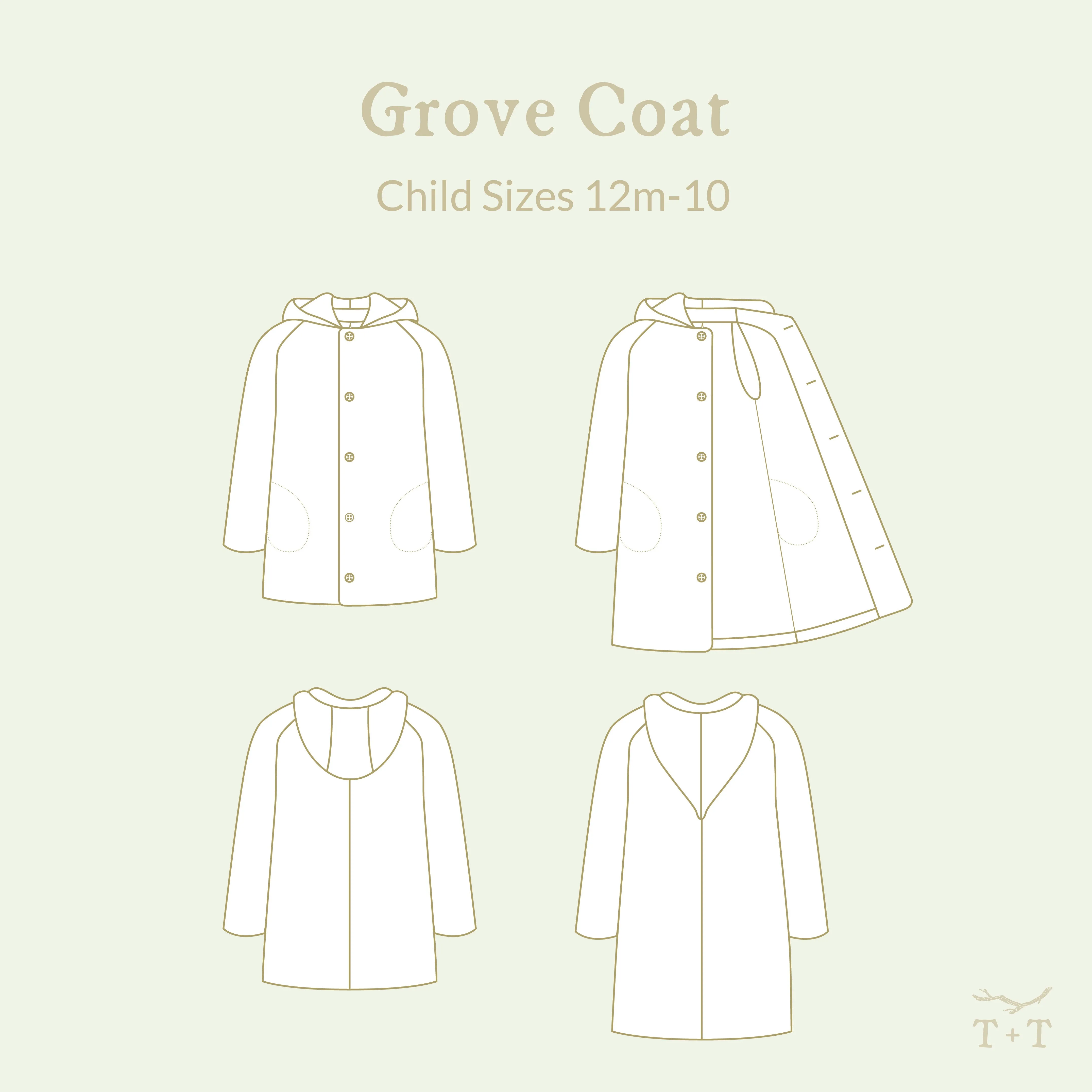 Grove Coat Sewing Pattern - Child