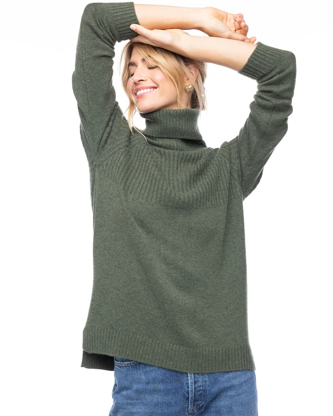 Half Ribbed Turtleneck