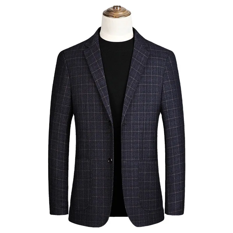 High quality men's autumn winter plus size coats luxury wool coat men