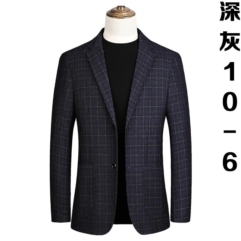 High quality men's autumn winter plus size coats luxury wool coat men