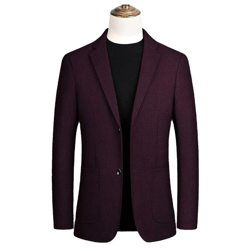 High quality men's autumn winter plus size coats luxury wool coat men