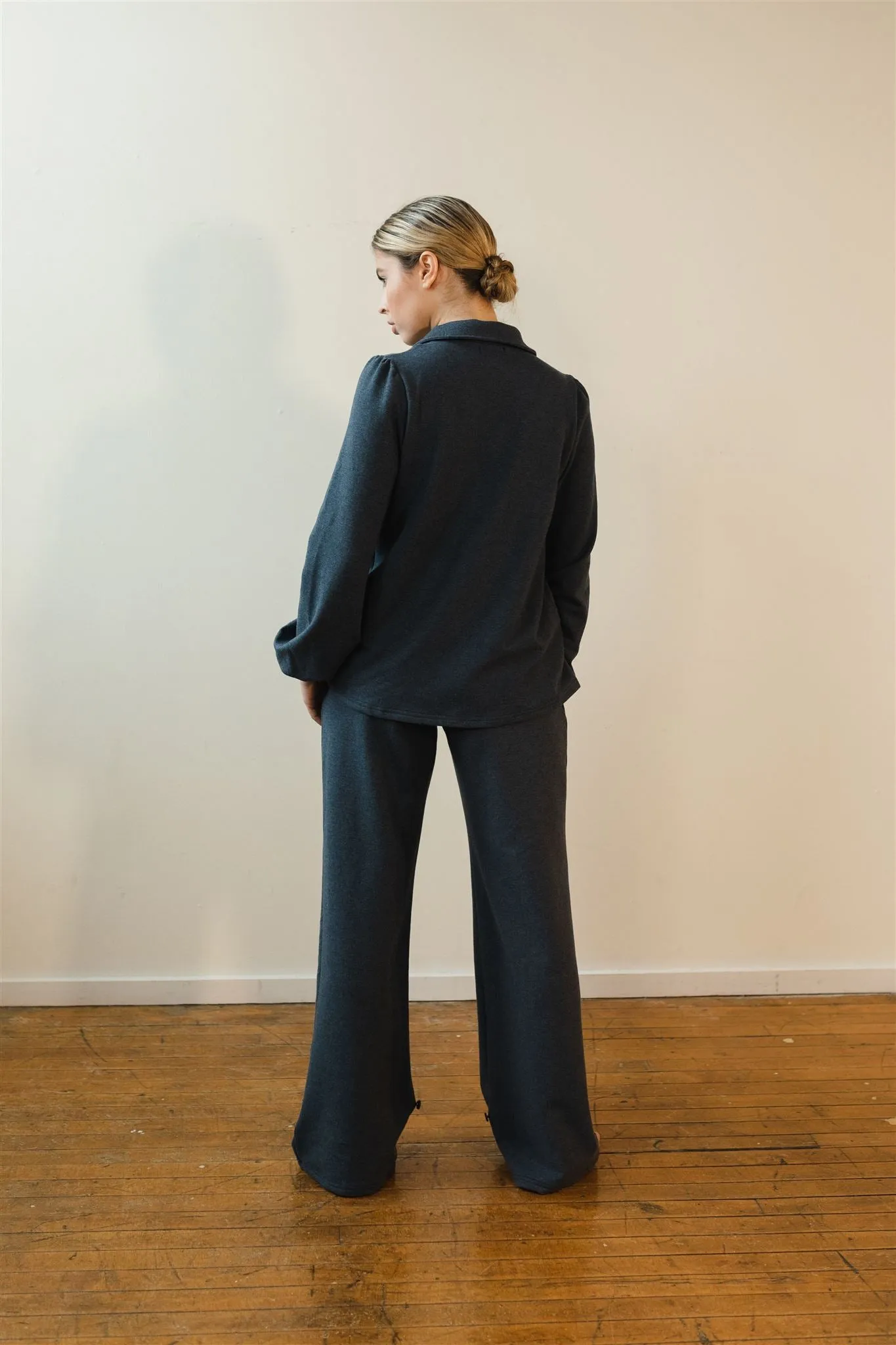 Jackie Tencel Organic Cotton Button-Down - Heather Lake