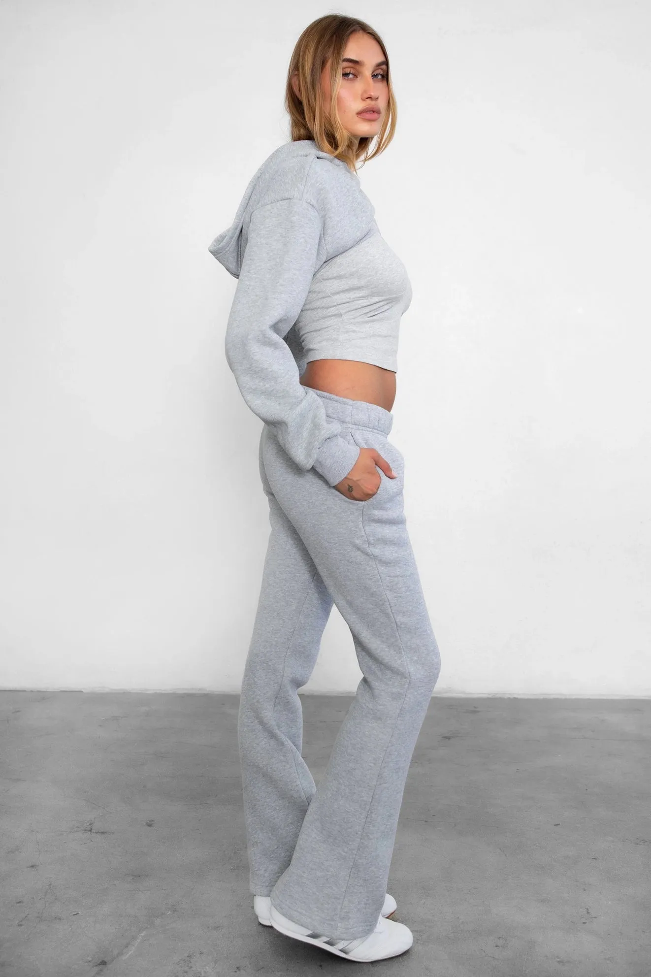 Jetsetter Sweats- Heather Grey