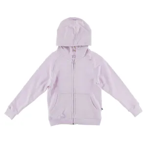 KicKee Pants Solid Thistle Fleece Zip-Front Hoodie