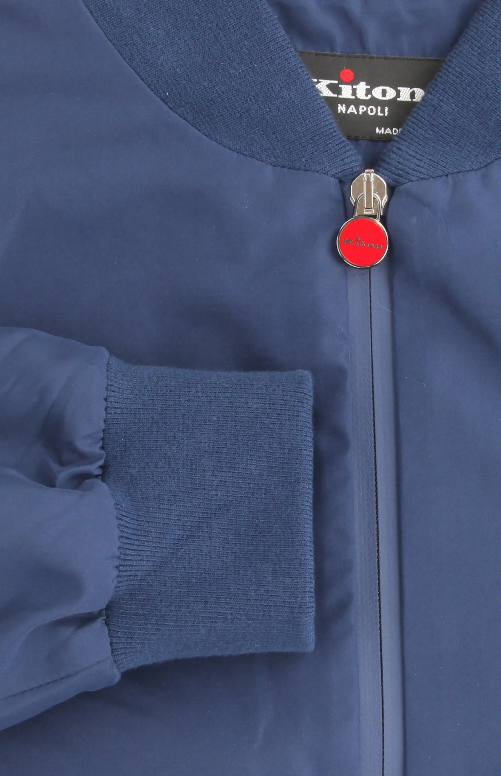 Kiton Blue Bomber Jacket