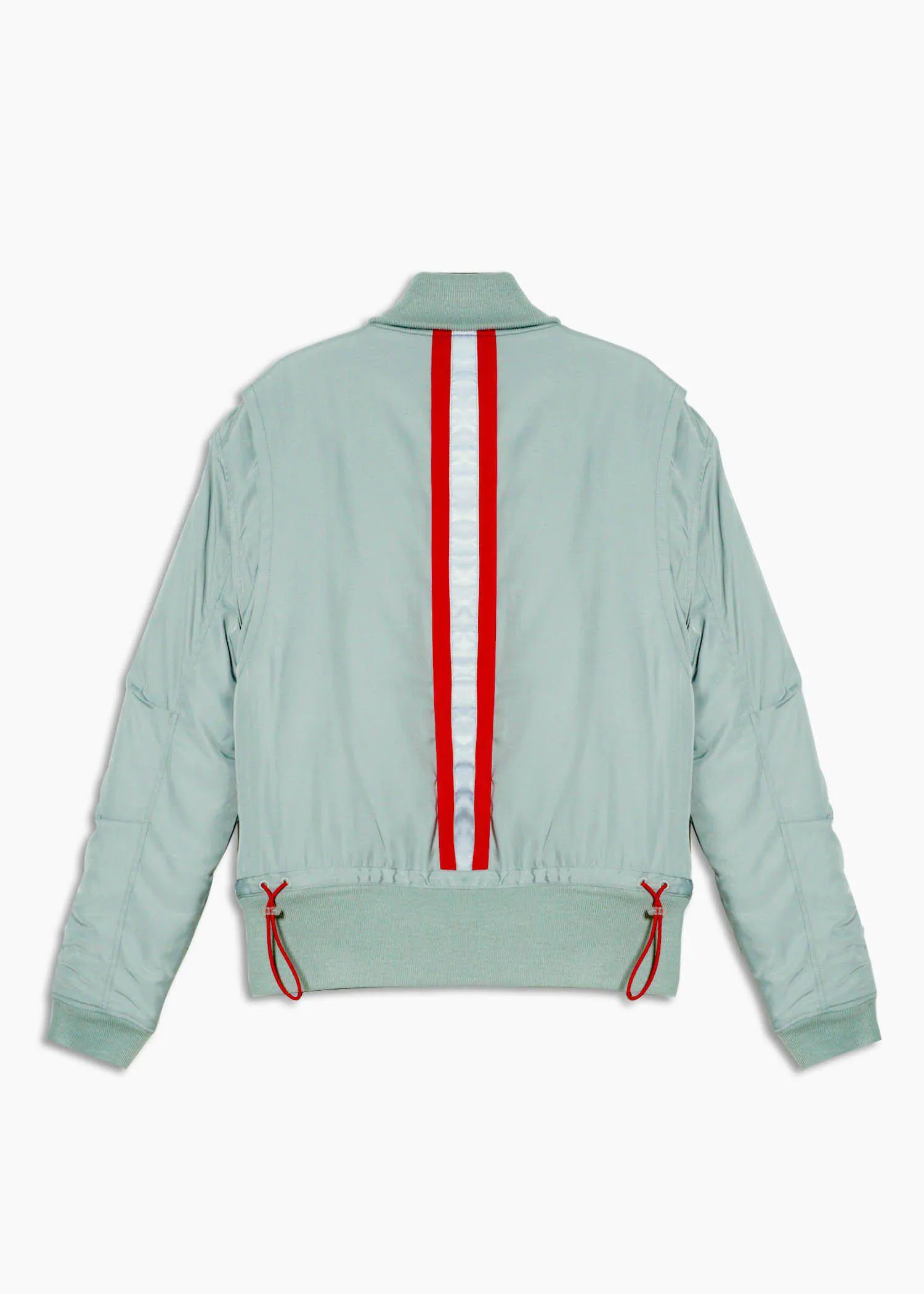 Konus Men's Mock Collar Bomber Jacket in Green