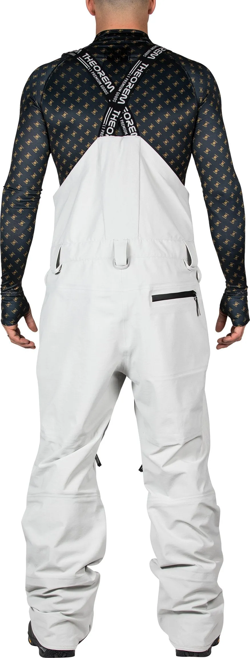 L1 Huron Bib Pants Mens Ghost / Raven