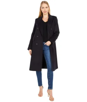 Lauren Ralph Lauren Double Breasted Wool Reefer w/Peak Lapel Regal Navy 12