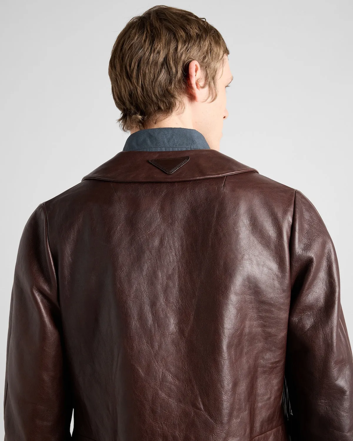 Leather Blouson Jacket