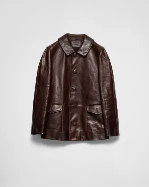 Leather Blouson Jacket