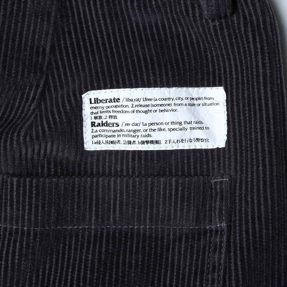 Liberaiders CORDUROY SARROUEL PANTS (CHARCOAL)