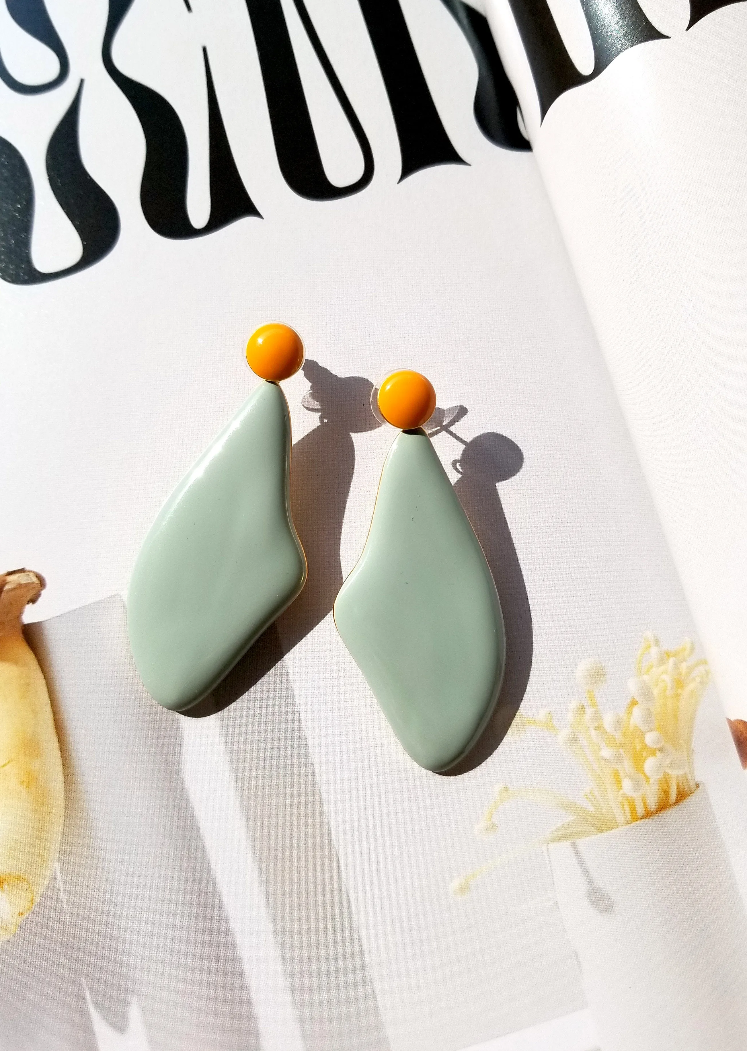 Lima Earrings • Pea Green