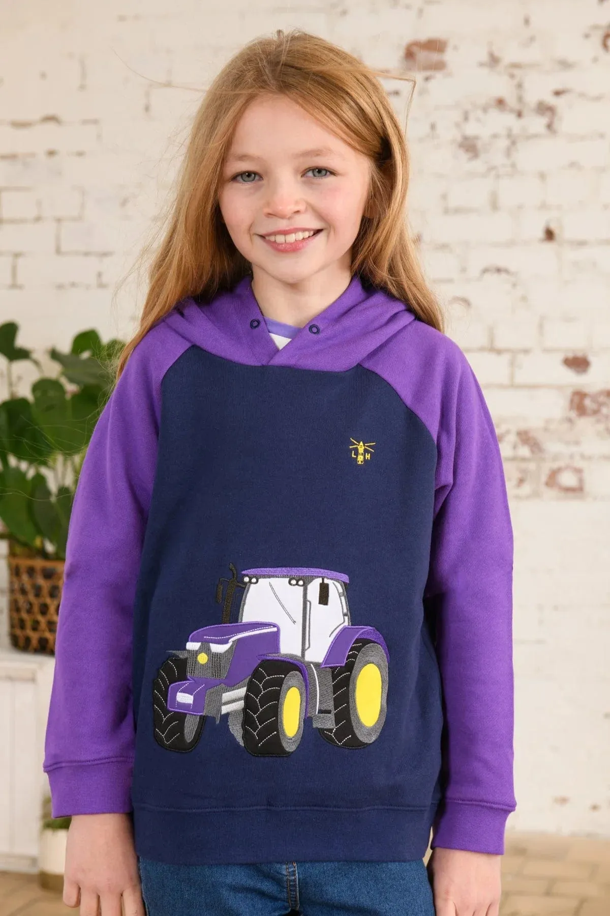 Little Lighthouse Jill Hoodie - Purple Tractor