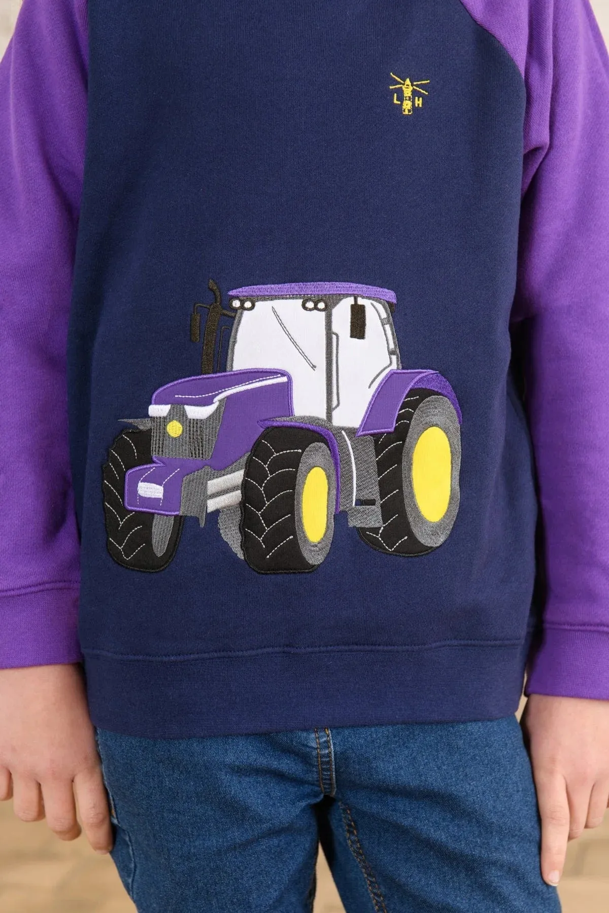 Little Lighthouse Jill Hoodie - Purple Tractor