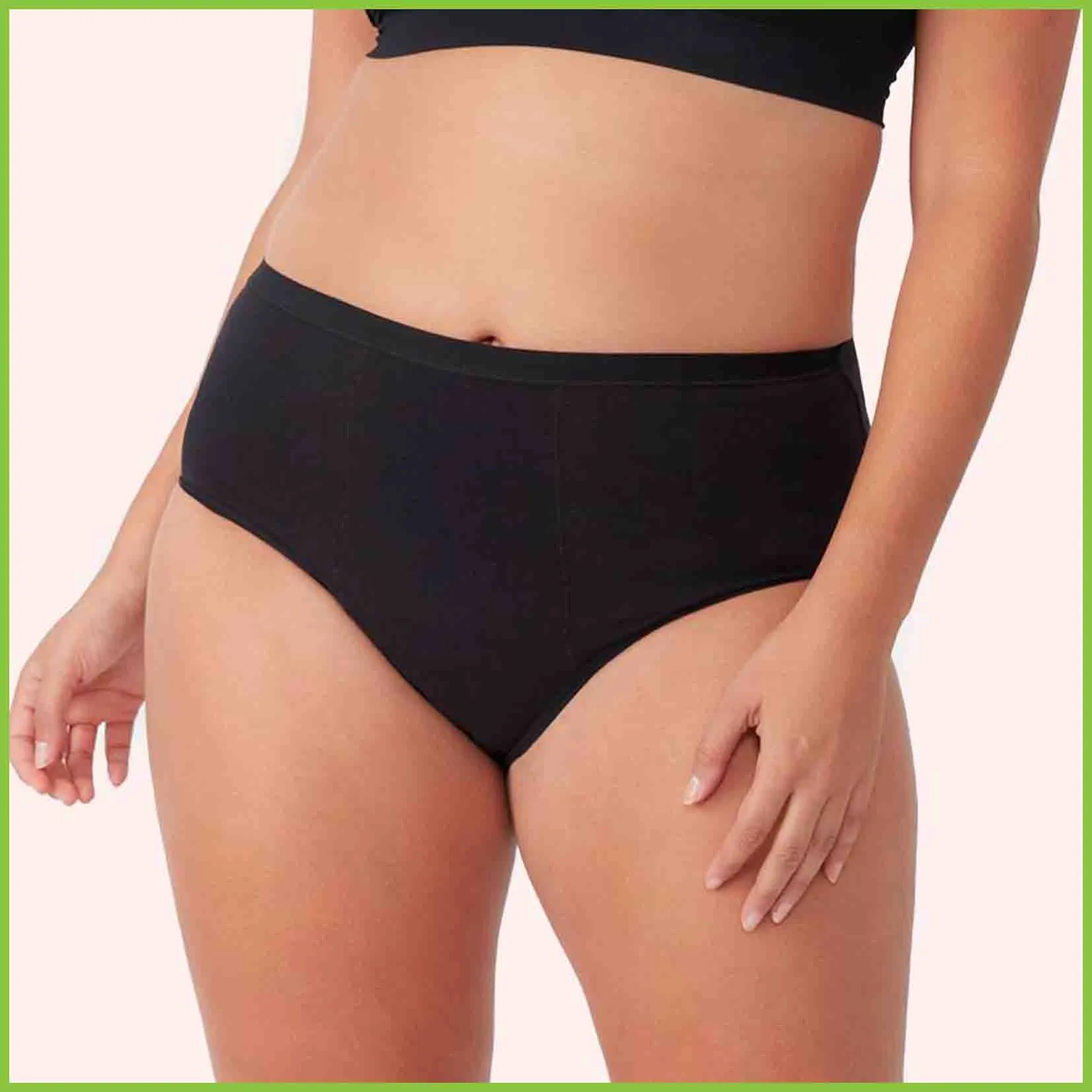 Love Luna Period Underwear - HEAVY (40ml) - Full Brief - Black