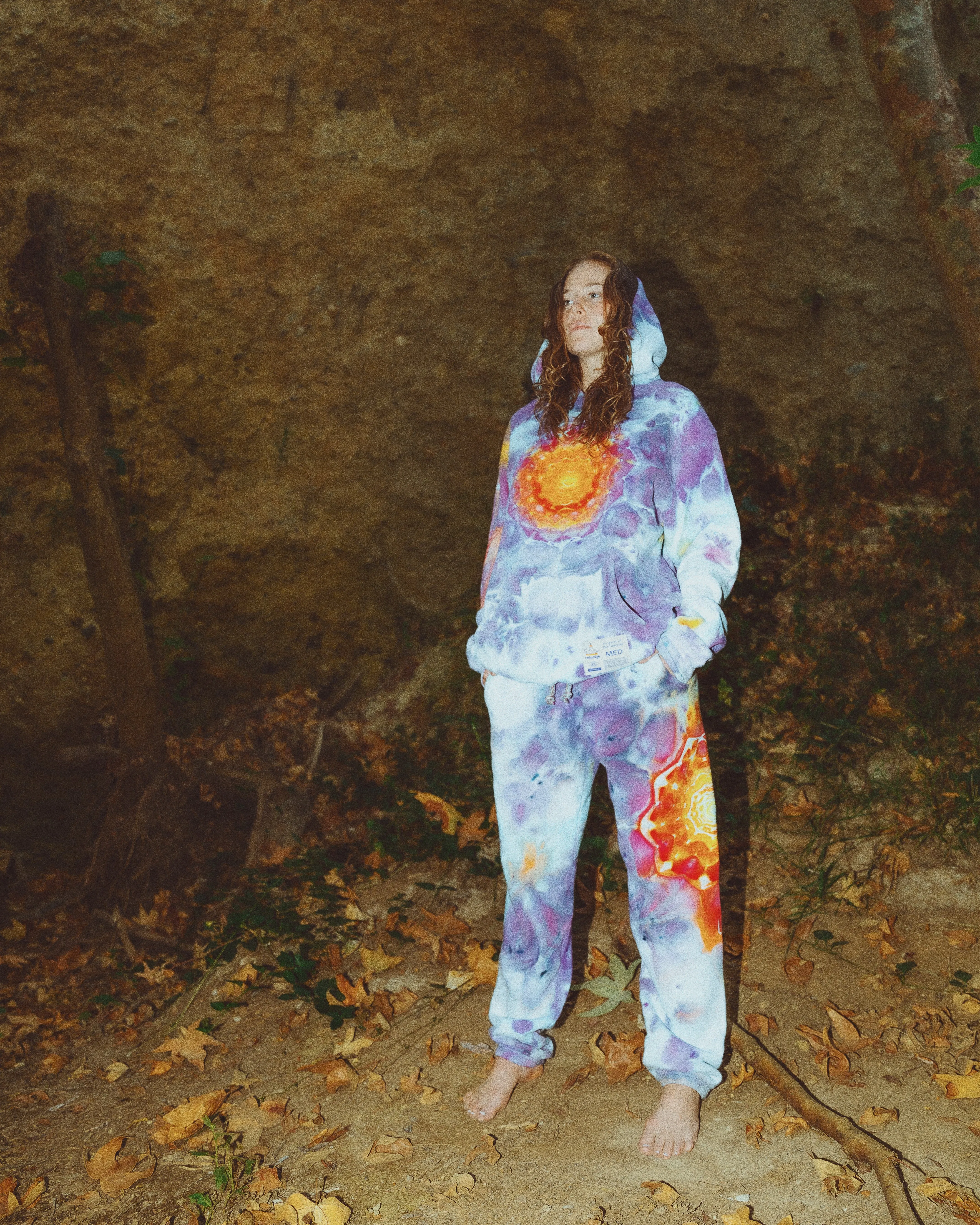 Mandala Ice Dyed Sweatpants (Lunar Dream)