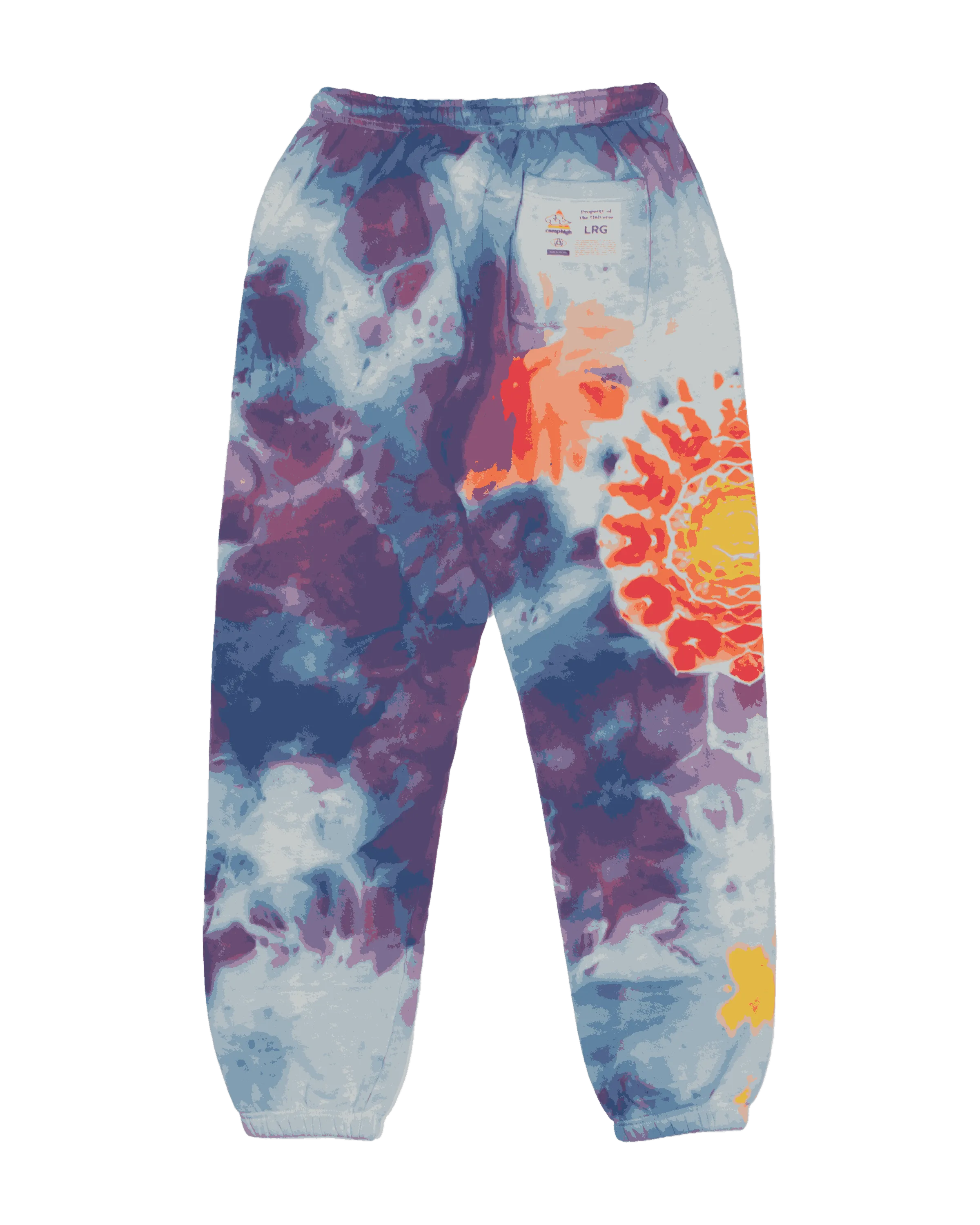 Mandala Ice Dyed Sweatpants (Lunar Dream)