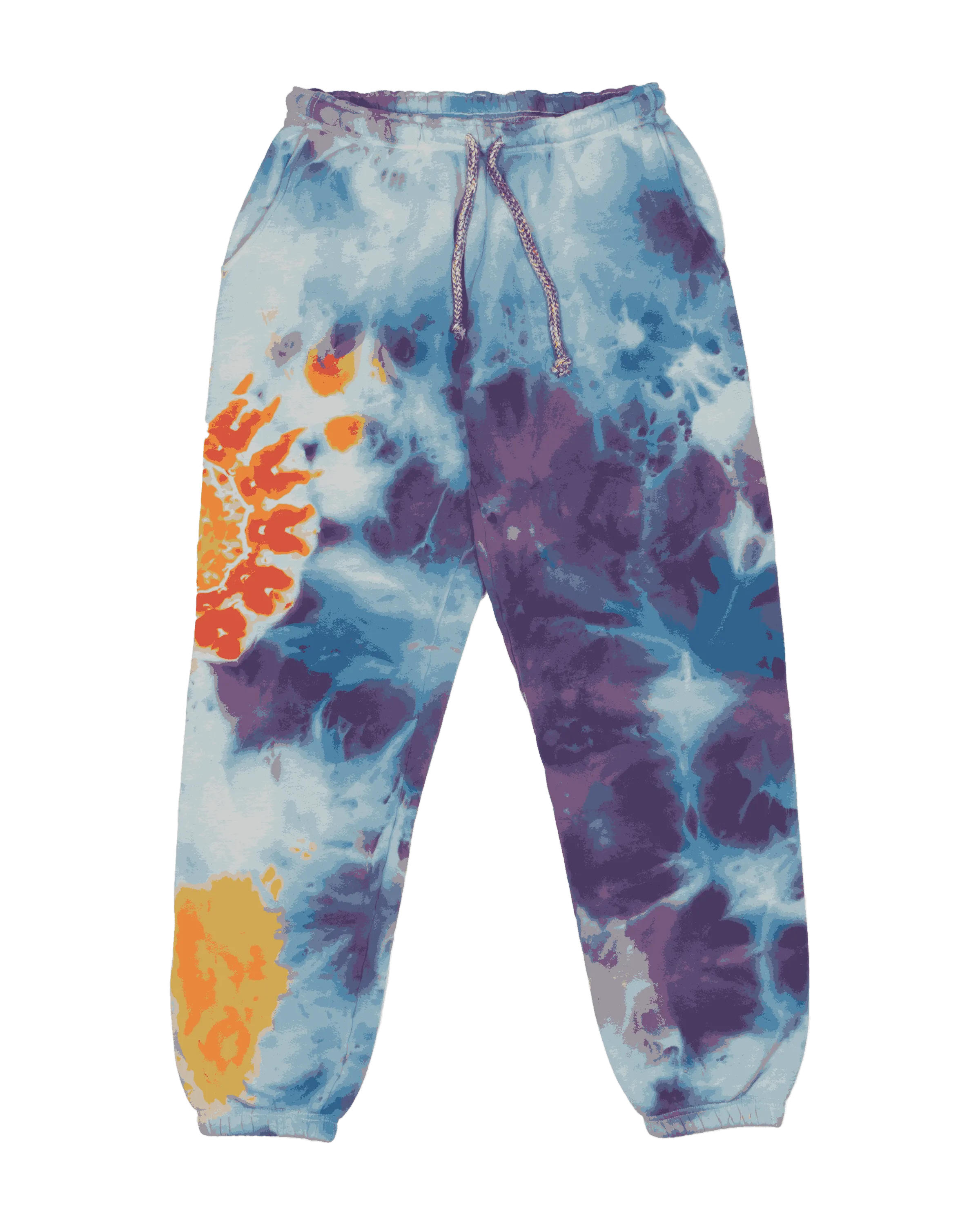 Mandala Ice Dyed Sweatpants (Lunar Dream)