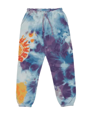 Mandala Ice Dyed Sweatpants (Lunar Dream)