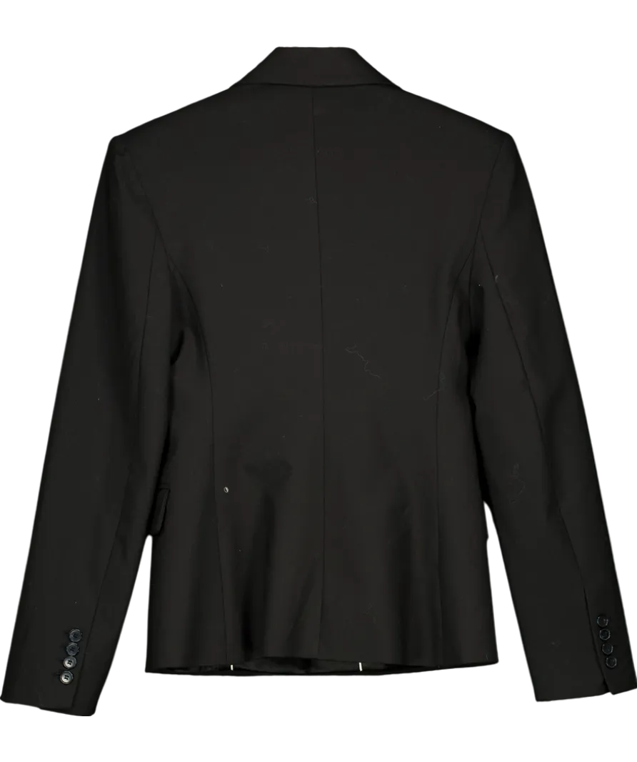 MANGO Black Wool Blend Blazer UK S