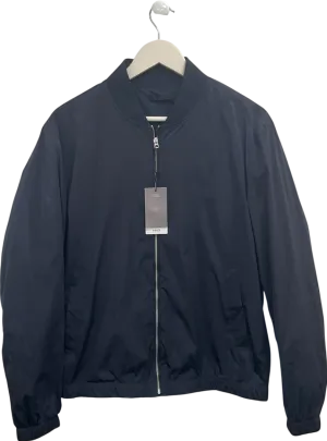 MANGO Blue Light Zipped Bomber Jacket UK M