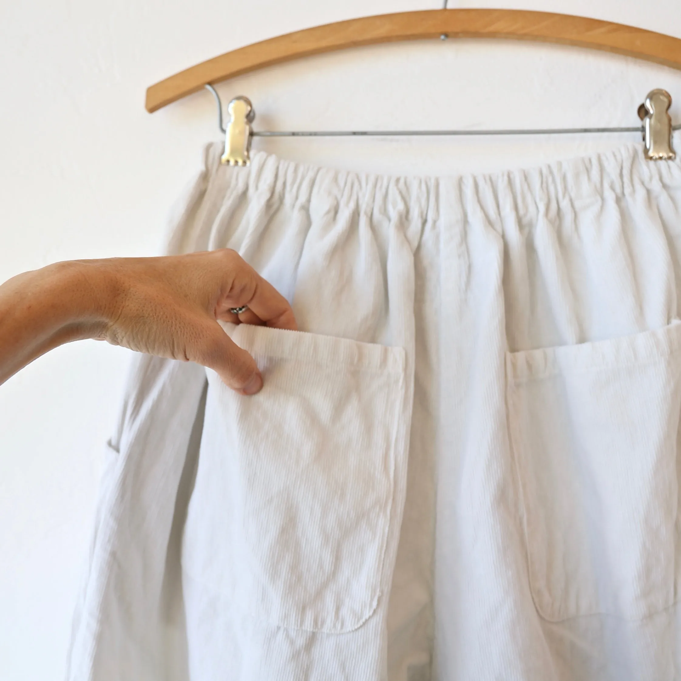 Manuelle Guibal Corduroy Worker Pants - Ivory