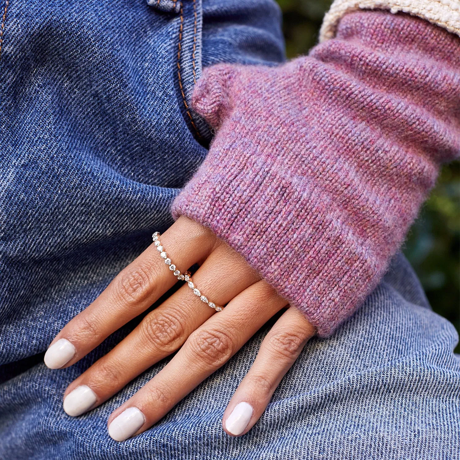 Mauve Cashmere Wrist Warmer
