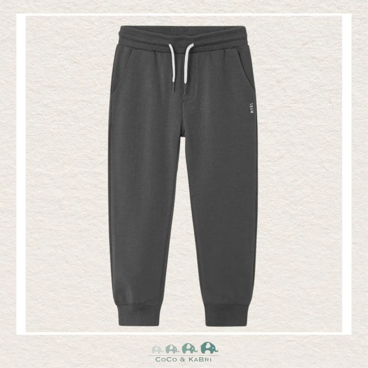 Mayoral: Boys Cuffed Fleece Jogging Pants - Beluga