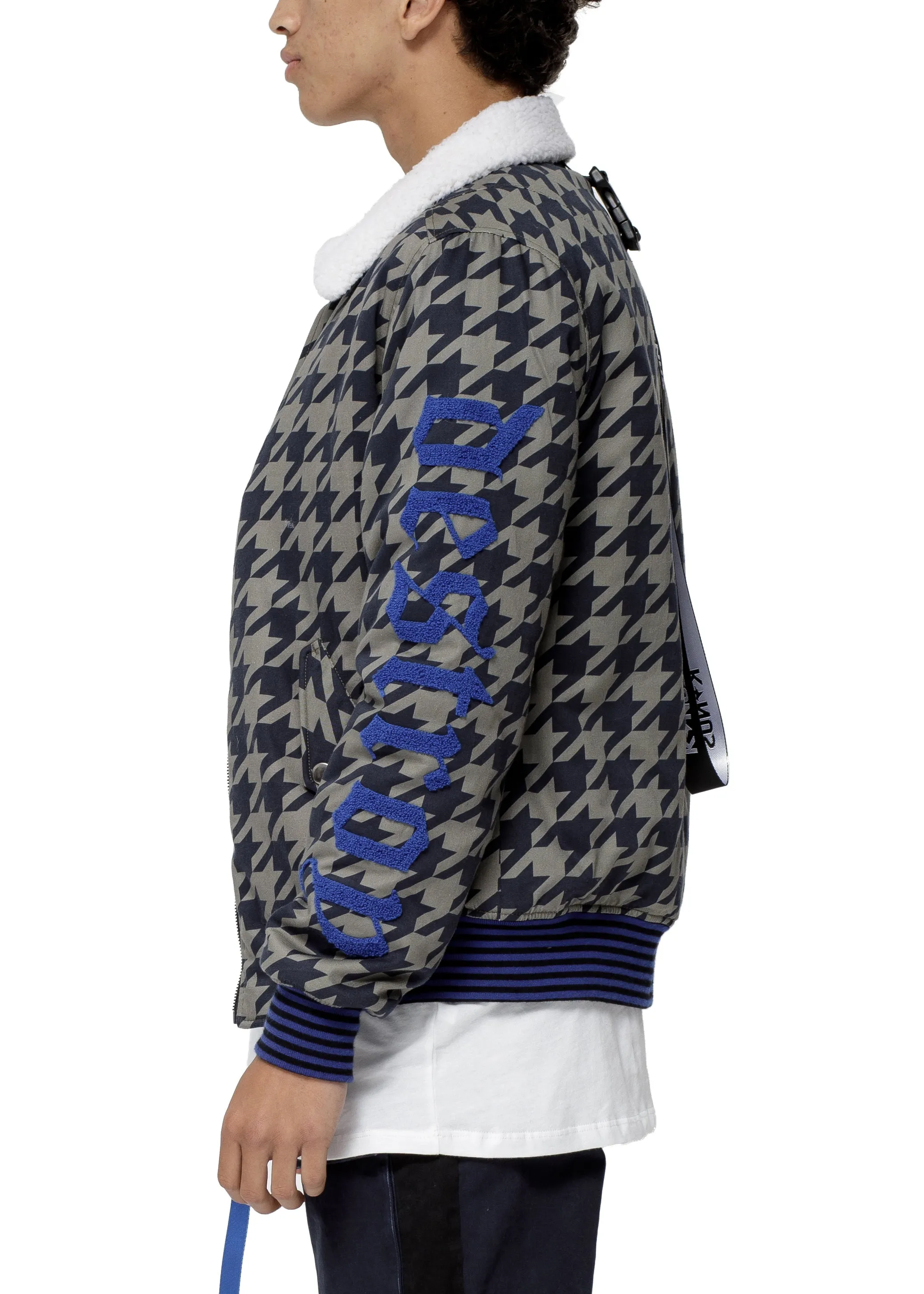 Men's MA-2 Sherling Collar Bomber Jacket in Khaki