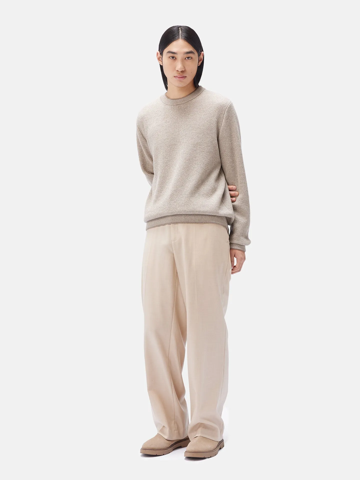 Men's Organic Cashmere Crewneck Sweater