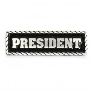 Milwaukee Leather MLP9222 President Pin For Jackets, Vest, Hats and Clothing