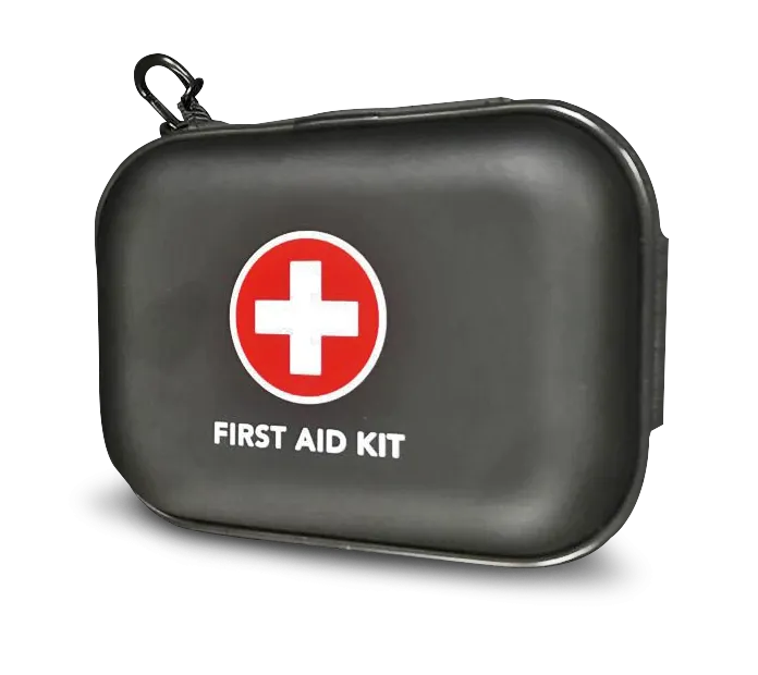 Mini First Aid Kit, 100 pcs., Water-resistant Hard Shell