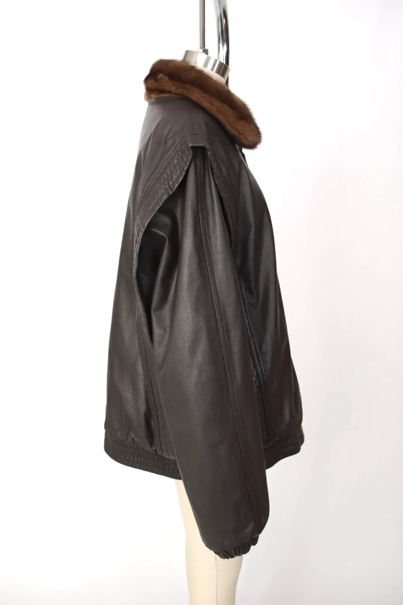 Mink Fur & Leather Reversible Jacket