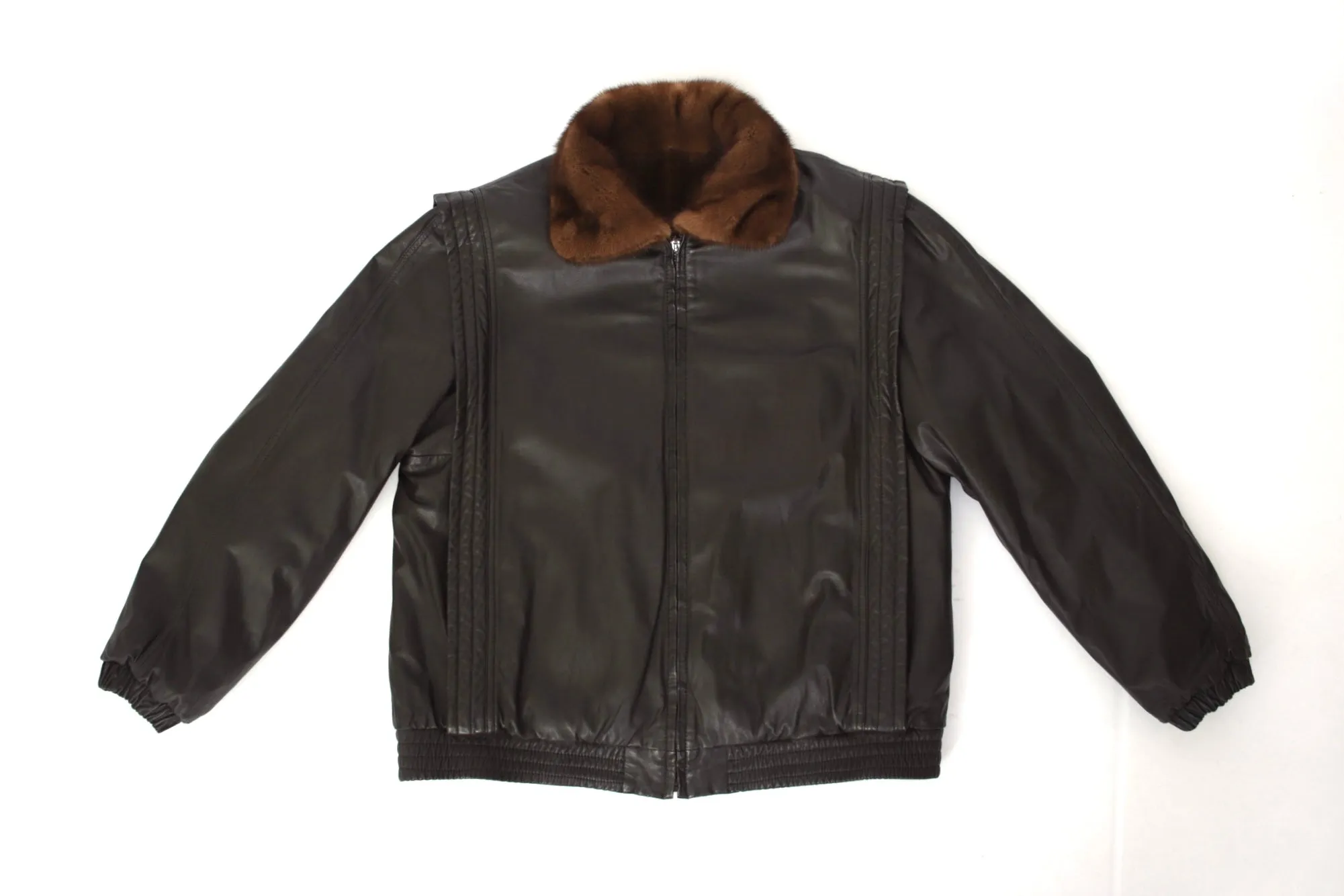 Mink Fur & Leather Reversible Jacket