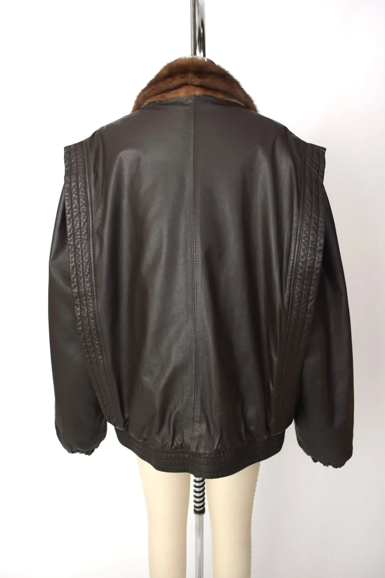 Mink Fur & Leather Reversible Jacket