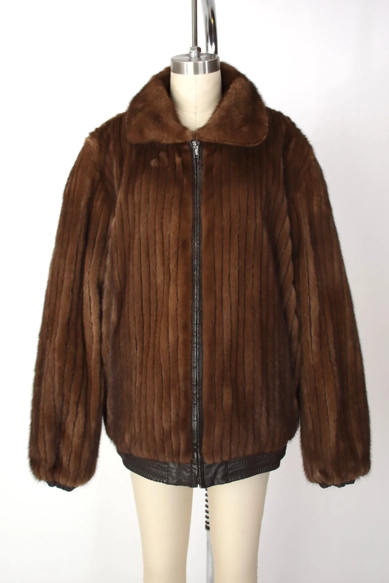 Mink Fur & Leather Reversible Jacket