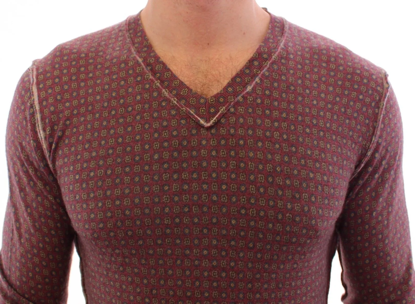 Multicolor Cashmere Sweater Pullover Top