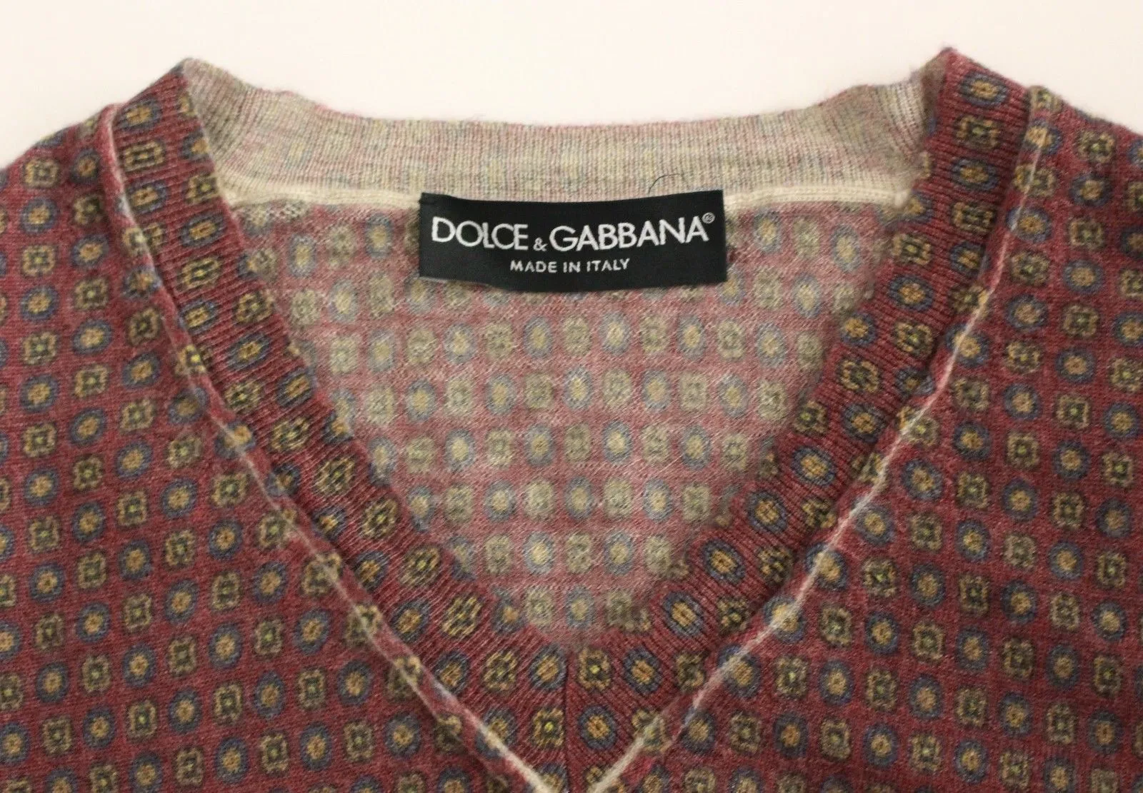 Multicolor Cashmere Sweater Pullover Top