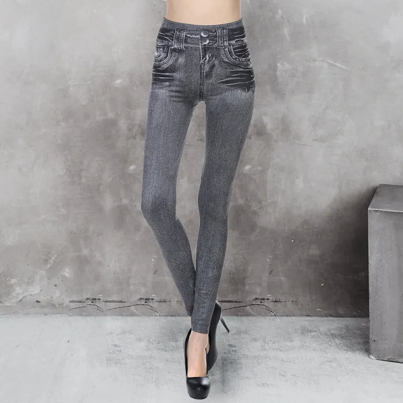 Nahtlose Fleece-Jeans für Damen