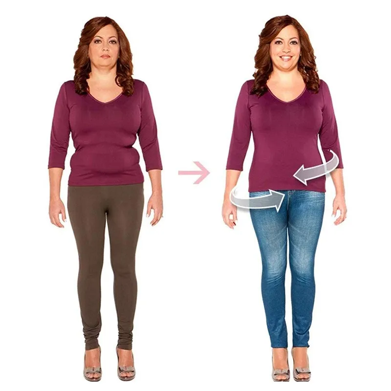 Nahtlose Fleece-Jeans für Damen