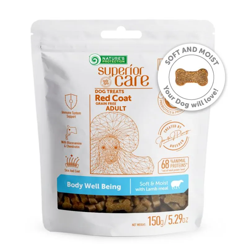 Nature's Protection Superior Care complementary grain free feed - snacks to support healthy endurance with lamb for adult dogs