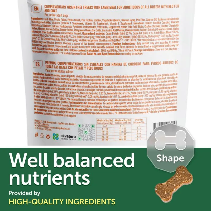 Nature's Protection Superior Care complementary grain free feed - snacks to support healthy endurance with lamb for adult dogs