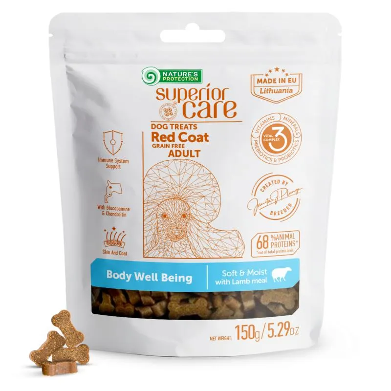 Nature's Protection Superior Care complementary grain free feed - snacks to support healthy endurance with lamb for adult dogs