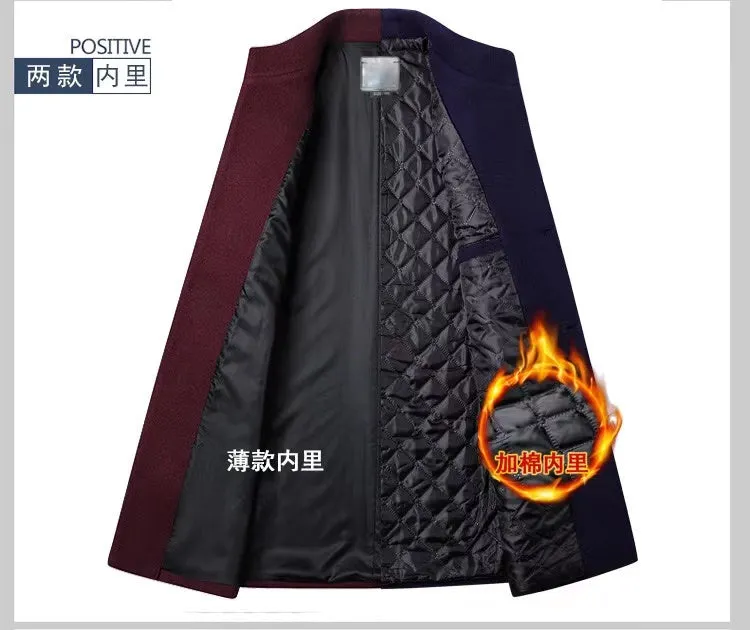 New design high quality winter coats mens wool coat