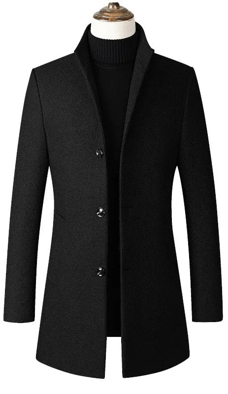 New design high quality winter coats mens wool coat