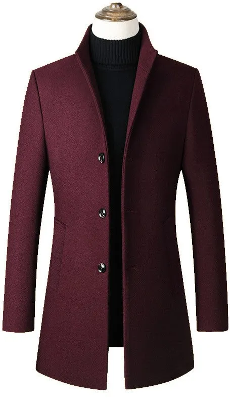 New design high quality winter coats mens wool coat