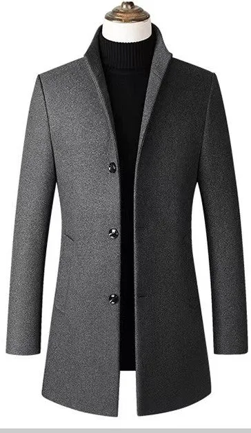 New design high quality winter coats mens wool coat