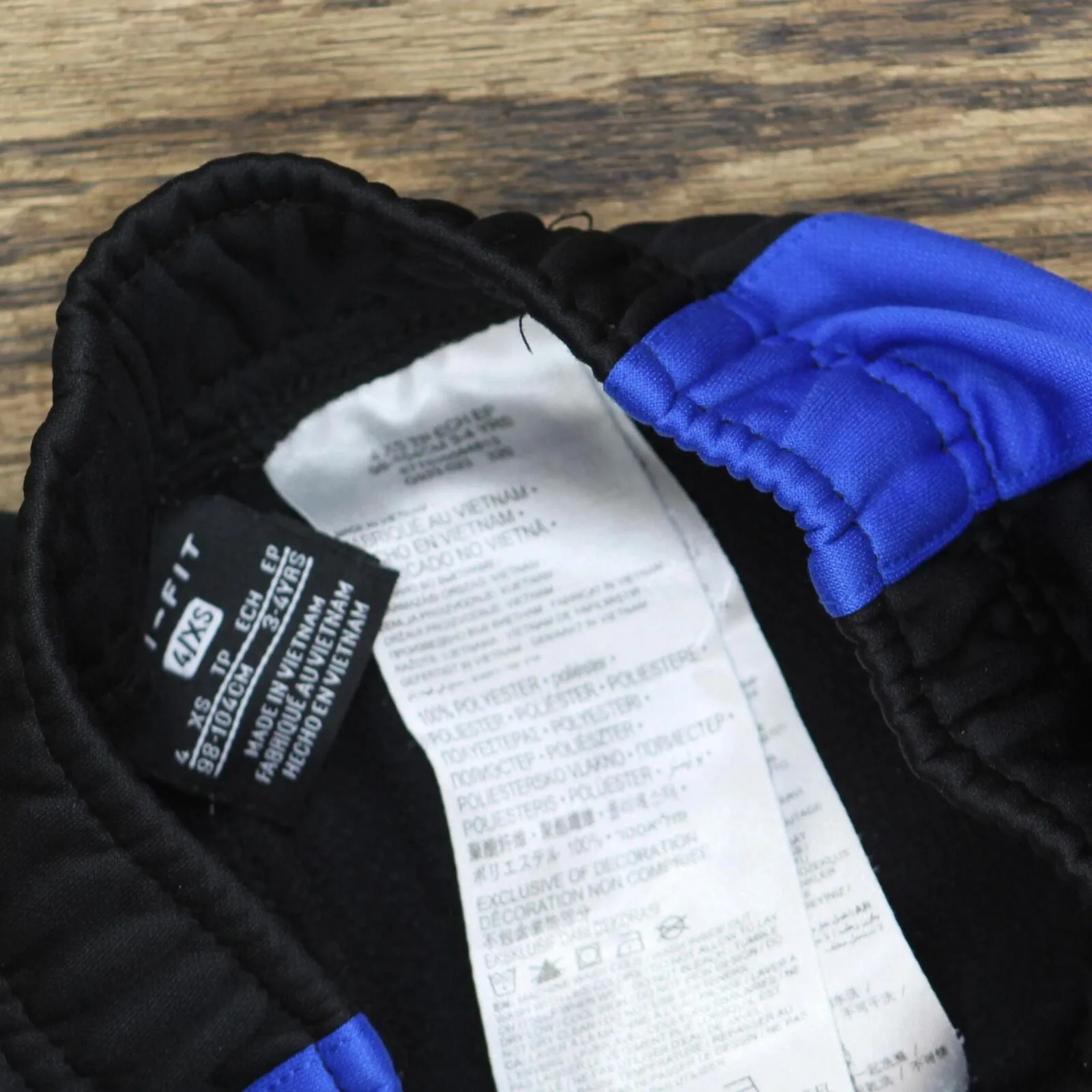 Nike Boys Dri-Fit Fleece Lined Active Pants 166ed929ae649f Black / Blue XS (4)